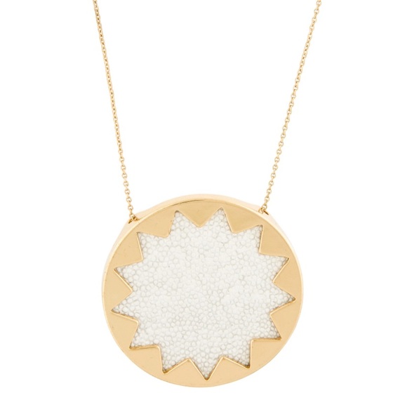 House of Harlow Sunburst Leather Necklace - Picture 1 of 3